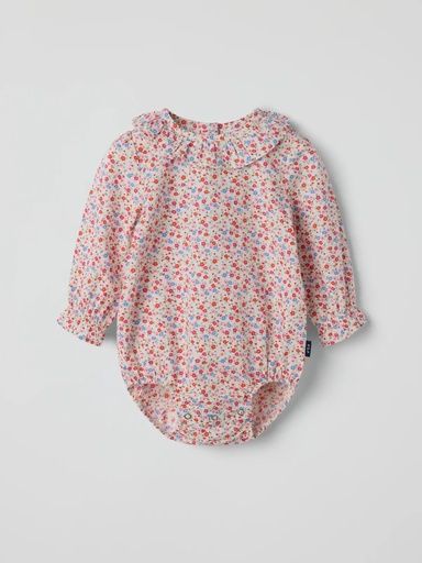 [01-37339.1] Baby-Body mit Rüschen geblümt (62)