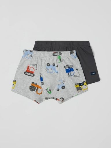 [01-37355.1] 2-Pack Knaben Boxershorts Bagger-Print (86/92)