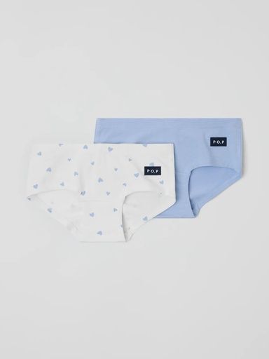 [01-37358.1] 2-Pack Mädchen Hipster-Unterhosen (86/92)