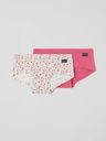 2-Pack Mädchen Hipster-Unterhosen Blumen