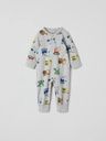 Baby-Pyjama mit Bagger-Motiv