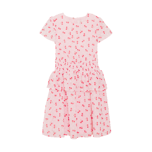 [01-37370.0] Mädchen Sommerkleid mit Kirschen-Print (122)