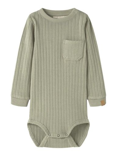 [01-37386.1] Langarmbody Rippe mit Brusttasche (62)