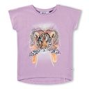 Mädchen T-Shirt mit Tiger-Blumen-Print