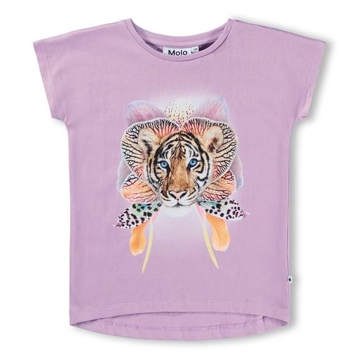 [01-37431.2] Mädchen T-Shirt mit Tiger-Blumen-Print (116)