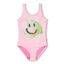 Mädchen Badekleid mit Eis-Smiley-Motiv