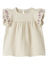Baby Tunika aus Musselin mit Stickerei