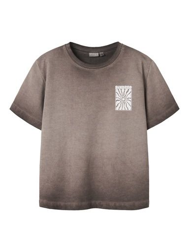 [01-37471.2] Knaben T-Shirt Tie-Dye Effekt (Braun, 146-152)