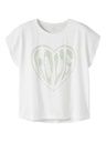 Mädchen T-Shirt mit Brustdruck Herz