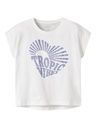 Mädchen T-Shirt mit Brustdruck Herz