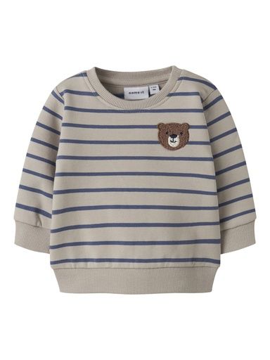 [01-37488.1] Baby Sweatshirt gestreift Bär (68)