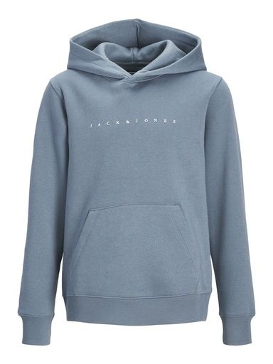[01-37456.4] Hoodie mit schlichtem Druck (Graublau, 128)