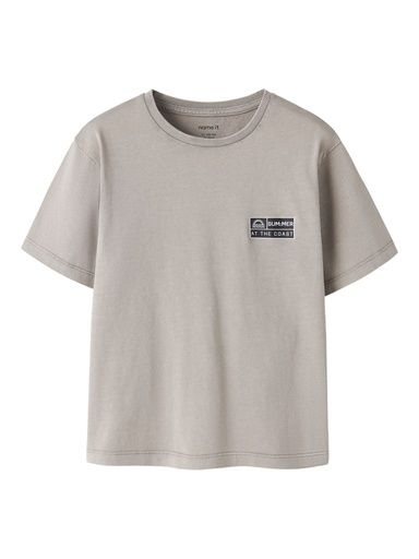 [01-37511.10] Knaben T-Shirt mit kleinem Druck (Khaki, 116)