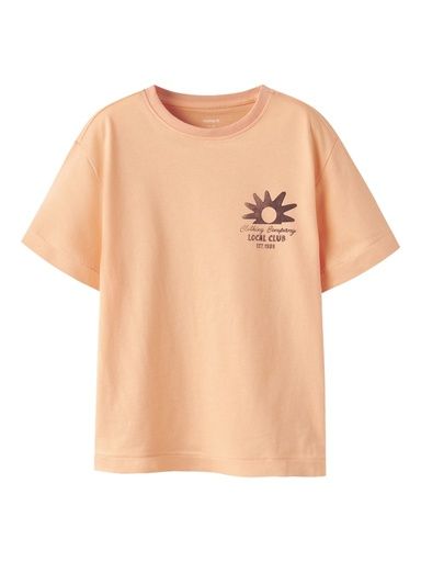 [01-37513.2] Knaben T-Shirt mit Rückenprint (Apricot, 158-164)