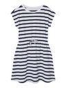 Jerseykleid gestreift mit Bindekordel