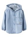 Leichtes Jeanshemd mit Kapuze