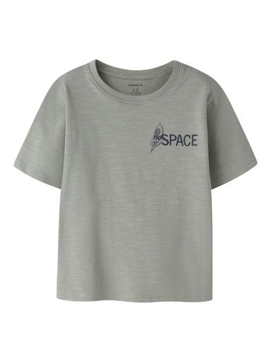 [01-37519.1] Knaben T-Shirt mit Rückenprint (Khaki, 110)