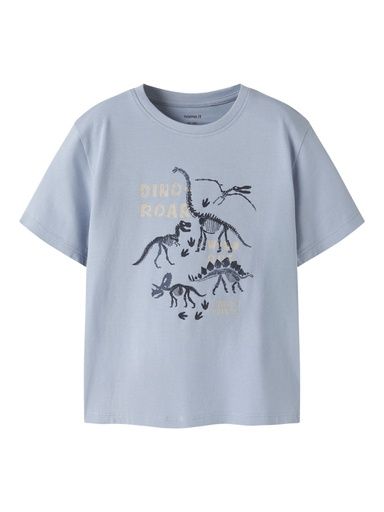 [01-37526.10] Knaben T-Shirt bedruckt (Blau, 122-128)