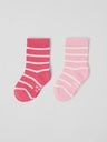 2-Pack gestreifte Kindersocken Bio-Baumwolle