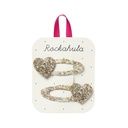 Glitzernde Herz-Haarspangen