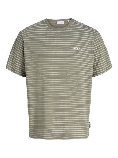 [01-37557.1] Knaben T-Shirt Gestreift (Khaki, 152)