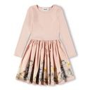 Mädchen-Kleid langarm niedliche Tiere