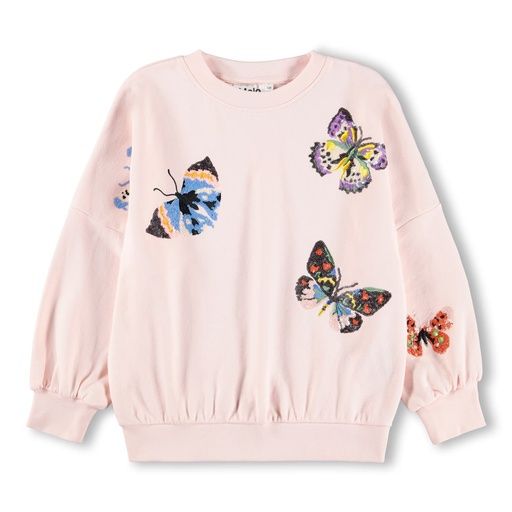 [01-37633.0] Mädchen-Sweatshirt mit Schmetterling (116)