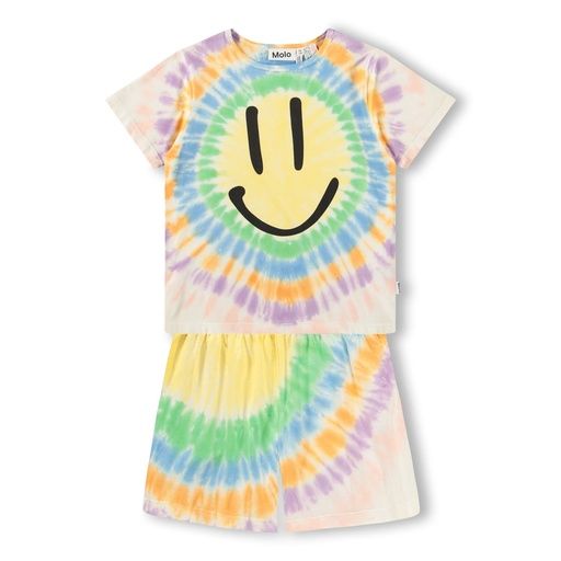 [01-37638.1] Kinder-Pyjama-Set kurzarm Tie-Dye (122-128)