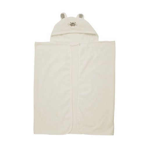 [01-37642.1] Kapuzenbadetuch Tiermotiv (Beige)