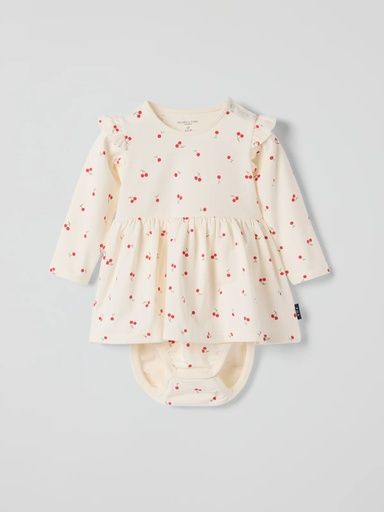 [01-37661.1] Baby Body-Kleid mit Kirschen-Print (56)