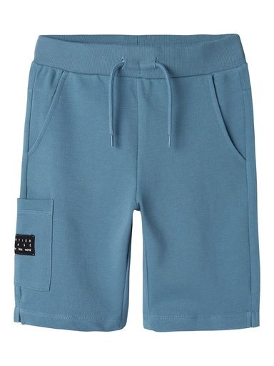 [01-37674.0] Sweatshorts mit Kordelzug und Seitentasche (Blau, 116)