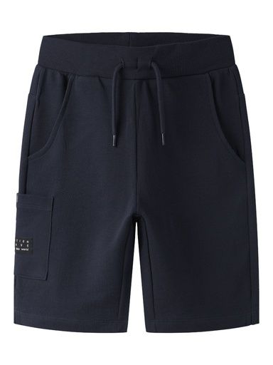 [01-37674.1] Sweatshorts mit Kordelzug und Seitentasche (Dunkelblau, 116)