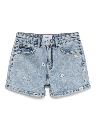 [01-37678.1] Mädchen Shorts mit Blumenstickerei (128)