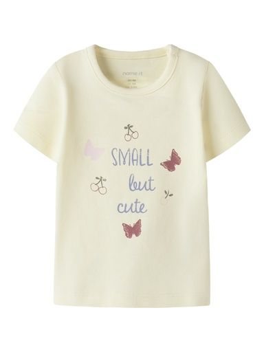 [01-37694.10] Mädchen T-Shirt mit Brustdruck (Gelb, 68)