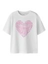 Mädchen T-Shirt mit Herzdruck
