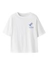 Mädchen T-Shirt Weit mit Vögeln
