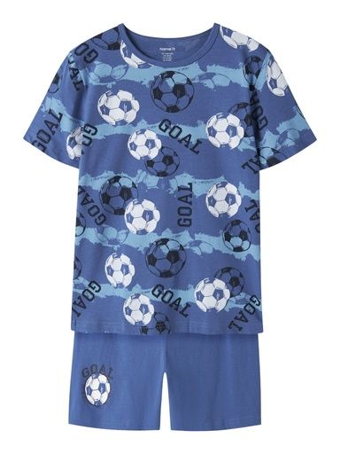 [01-37712.1] Knaben Pyjama Set Fussball (110-116)