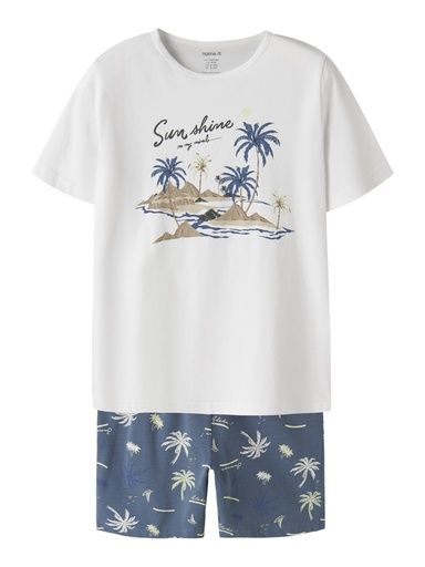 [01-37713.1] Knaben Pyjama Set Palmen (110-116)