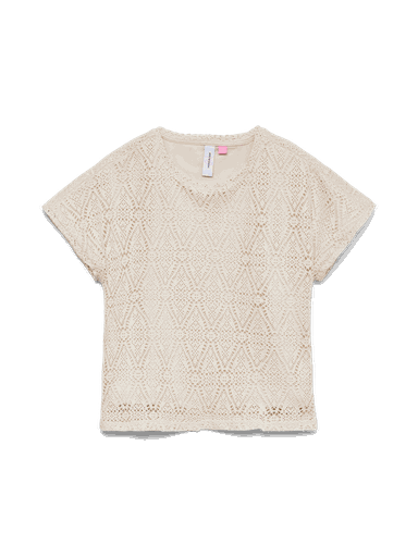 [01-37739.1] Mädchen KA Top Häkeloptik (122-128)