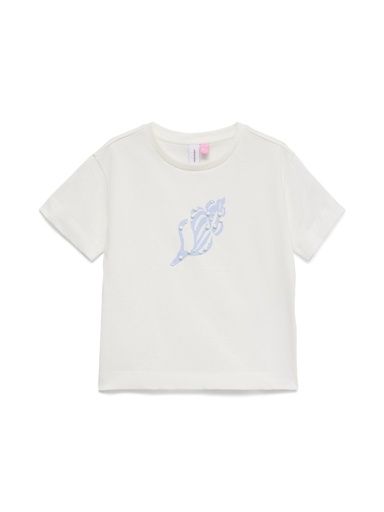 [01-37743.1] Mädchen T-Shirt Dekoriert (Weiss, 146-152)