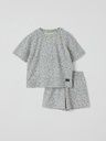 Kurzes Kinder-Pyjama mit Blumen-Print