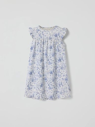 [01-37773.1] Kurzärmliges Mädchen-Nachthemd Garten-Print (98/104)