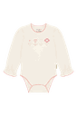 Baby Langarmbody mit Blumendruck
