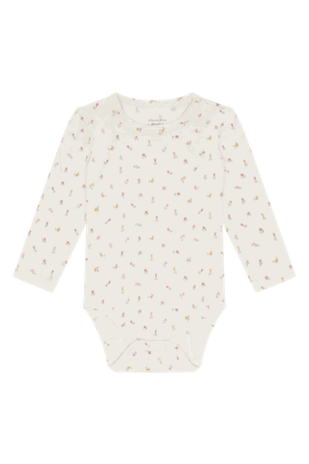 [01-37791.1] Bambus Langarmbody mit Blümchen (92)