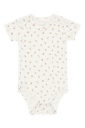 Bambus Kurzarm Body mit Blümchen