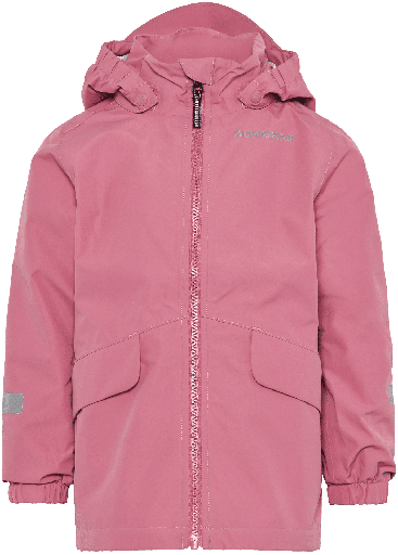 [01-37831.10] Outdoorjacke, winddichte & wasserfeste Regenjacke (Rosa, 130)