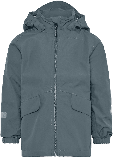[01-37831.12] Outdoorjacke, winddichte & wasserfeste Regenjacke (Graublau, 90)