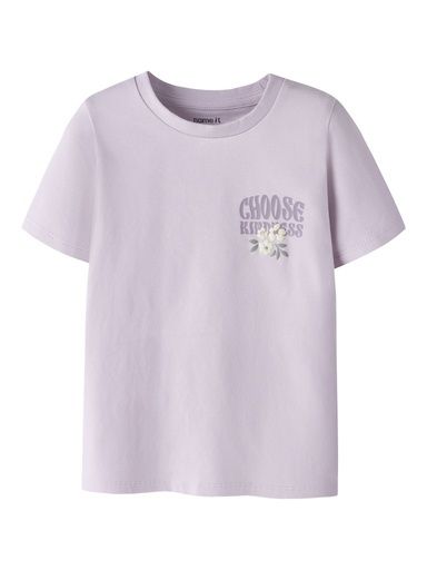 [01-37837.10] Mädchen T-Shirt mit Rückenprint (Lavendel, 116)