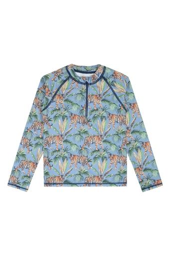 [01-37807.1] UV50-Badeshirt Langarm mit Tiger Druck (18-24M)