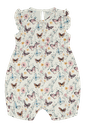 Kurzes Baby-Pyjama aus Bambus Schmetterling